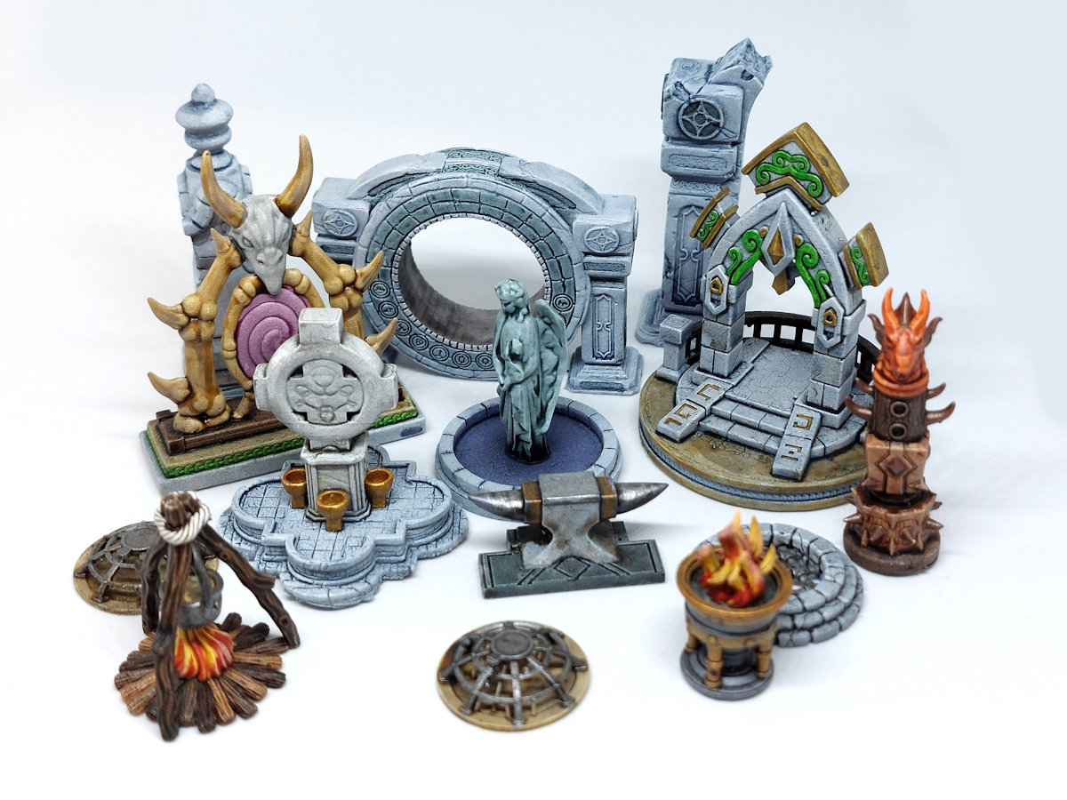 Figurine de décors magique fantastique